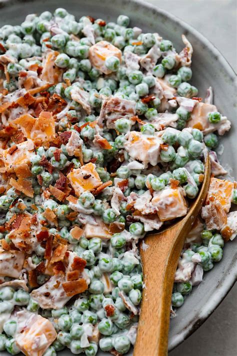 Greatest Ever Creamy Pea Salad With Bacon Tasty Made Simple