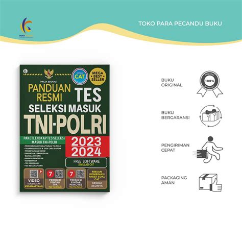 Jual Buku Referensi Panduan Resmi Tes Seleksi Masuk Tni Polri 2023 2024