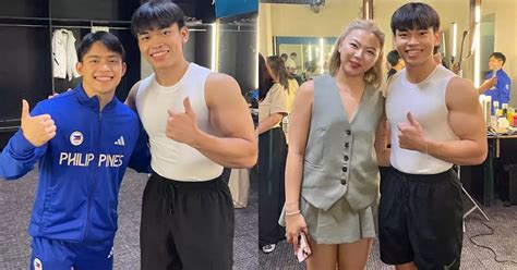 Carlos Yulo Ka Look Alike Andres Santos Meets Olympic Champ GF Chloe