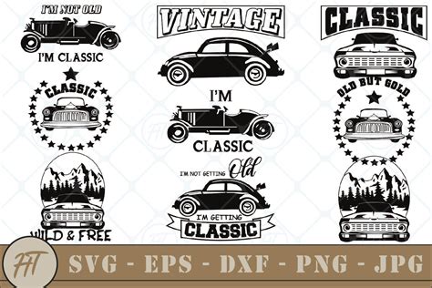 Classic Cars Svg Bundle Graphic By Hmtypes1 · Creative Fabrica