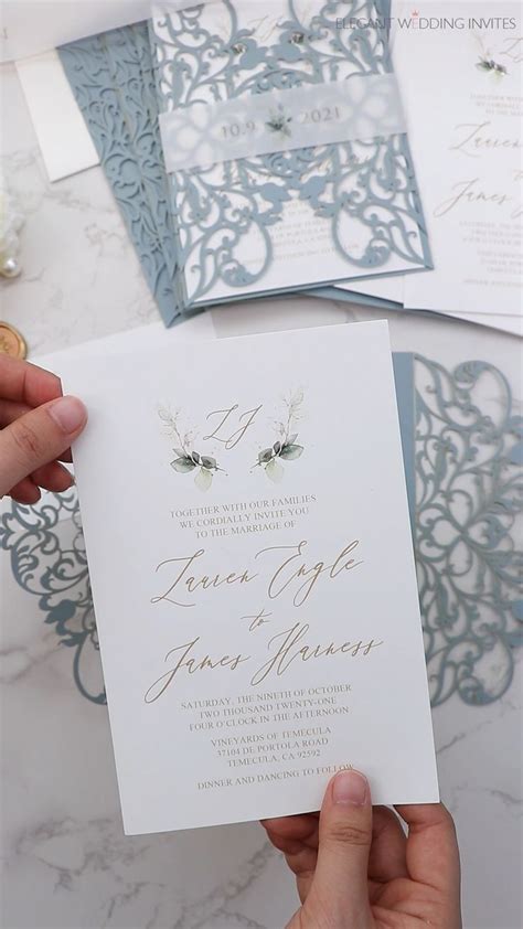 Blue Wedding Invitations Invites Online Ewi Video Video