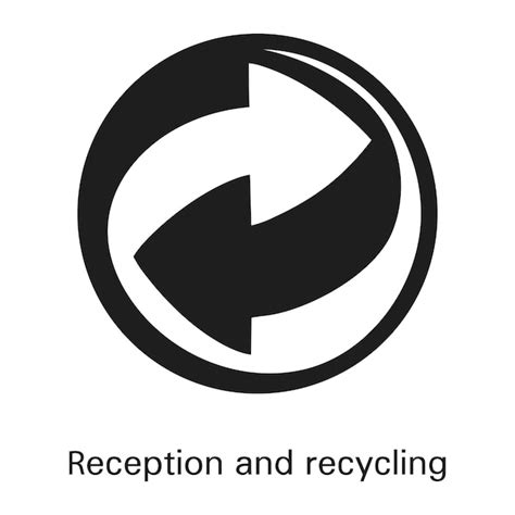 Empfangs Und Recycling Symbol Einfache Illustration Des Empfangs Und