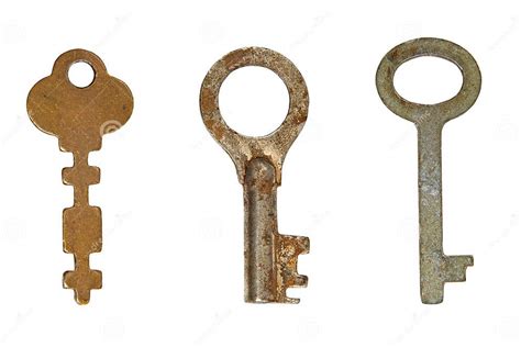 Three Old Rusty Keys Stock Photo Image Of Conceptual 24439228