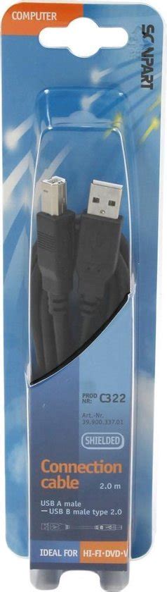 Scanpart USB Printerkabel 2 Meter USB A Naar USB B USB 2 0