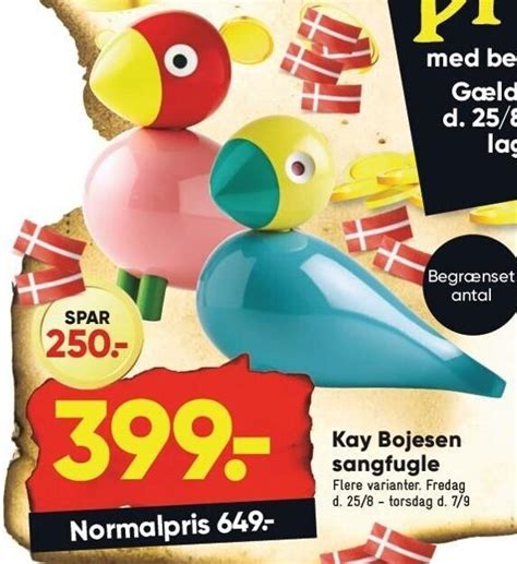 Kay Bojesen Sangfugle Tilbud Hos Bilka