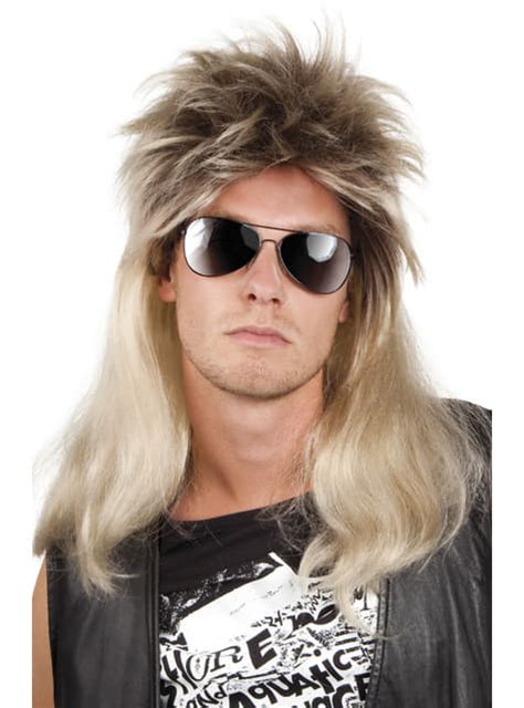 Blonde Rocker Wig For Men Funidelia