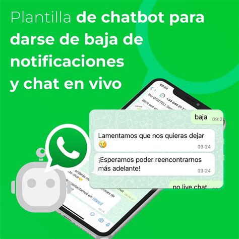 Plantilla De Chatbot Para Darse De Baja De Notificaciones WOZTELL