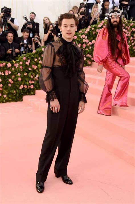 Harry Styles Rocks Sheer Gucci Ensemble at Met Gala - Gayety