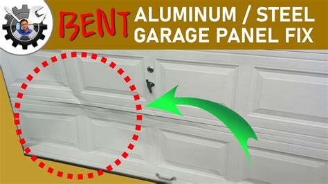 Aluminumsteel Garage Door Panel Repair Youtube