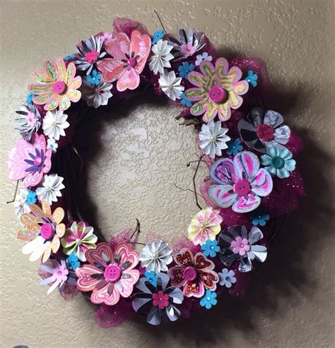 Flower wreath | Flower wreath, Cricut creations, Floral wreath