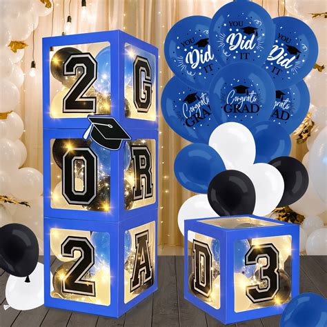 Buy Dazonge Navy Blue Graduation Decorations Class Of Set Of