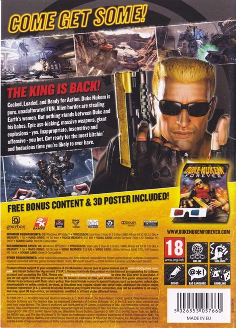 Duke Nukem Forever Duke S Kick Ass Edition Cover Or Packaging