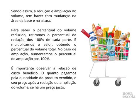 Redução e ampliação do volume de prismas e cilindro reto Planos de