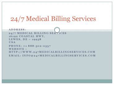 Ppt Medical Billing Outsourcing Powerpoint Presentation Free To