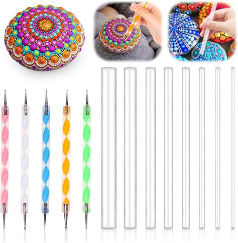 Pcs Mandala Art Dotting Tools Rock Painting Kit Mandala Ball Stylus