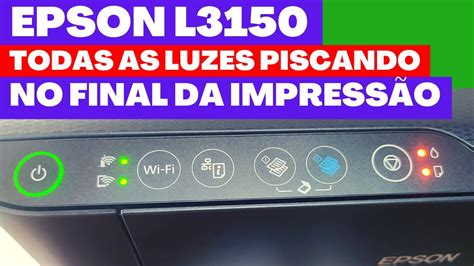 Epson todas as luzes piscando quando termina a impressão YouTube