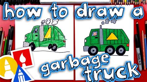 Garbage Truck Drawing Step By Step