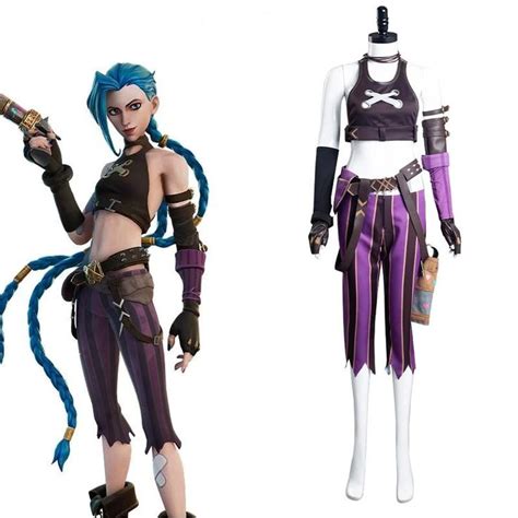 Jinx Cosplay League Of Legends Arcane Costume Game Party Outfit Game