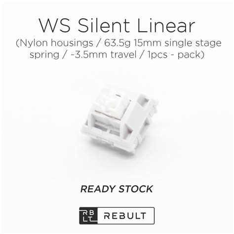 WS Silent Linear Mechanical Switch For Mechanical Keyboards Bby Wuque