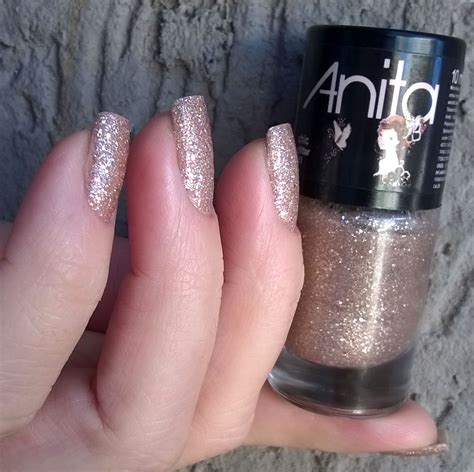 Cantinho Das Cores By Rita Guizelini Esmalte Anita Chic Glitter Cole O Seis Tons De Nude