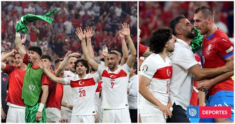 Terminó con pelea y expulsados Turquía avanzó a 8vos de Eurocopa al