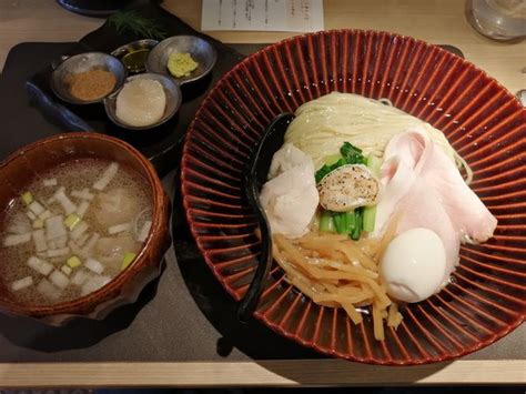 『特製帆立の昆布水つけ麺 白 1400円』tokyo Style Noodle ほたて日和のレビュー ラーメンデータベース