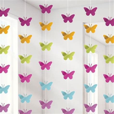 Mariposas En Su Cuarto Decoración De Flores De Papel