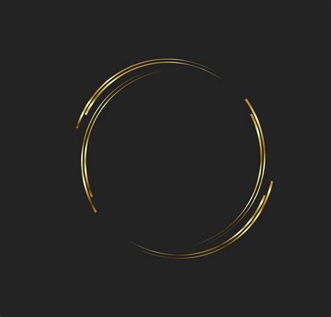 Abstract golden lines in circle form, Design element logo luxury ...