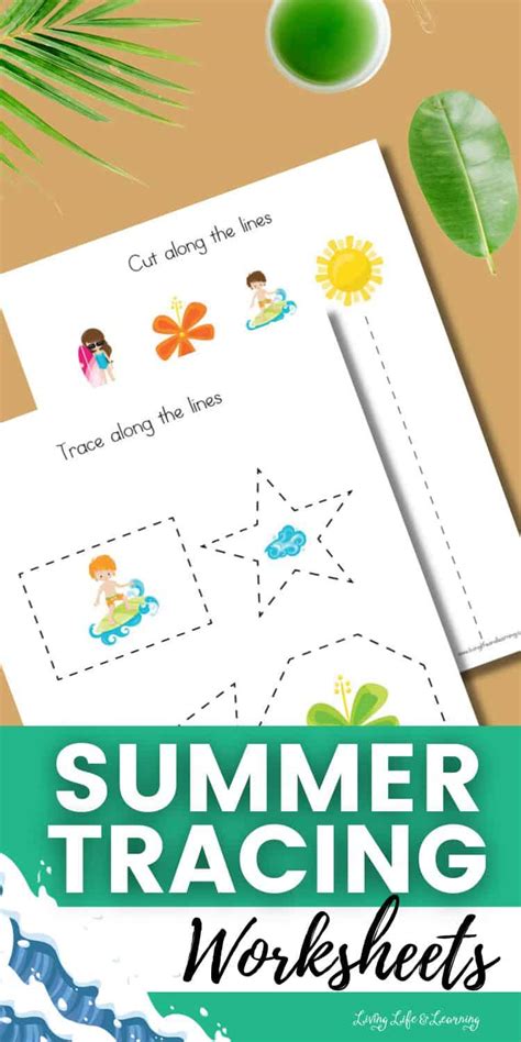 Summer Tracing Worksheets Tracing Summer Preschool Worksheet