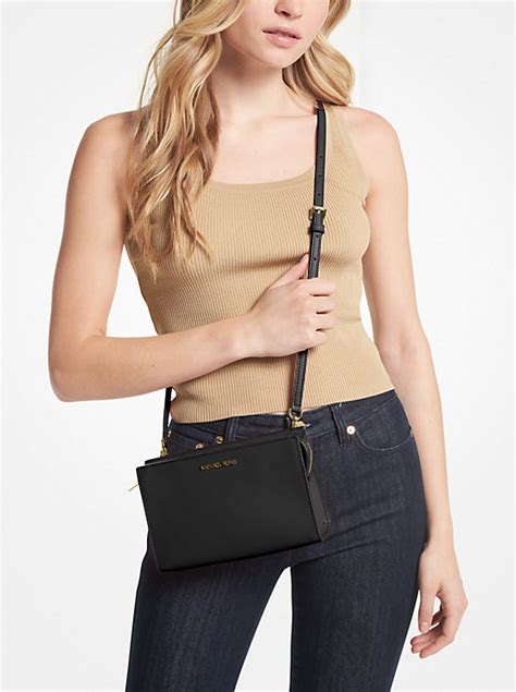 Sheila Small Faux Saffiano Leather Crossbody Bag Michael Kors