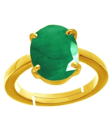 Emerald Panna 5 50 Carat Or 6 25 Ratti Panchdhatu Gold Plated