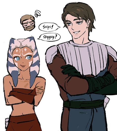 Ahsoka Tano Obi Wan Kenobi And Anakin Skywalker Star Wars And More