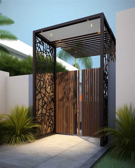 15+ Impressive Entrance Gate Ideas for a Welcoming Home Exterior • 333 ...