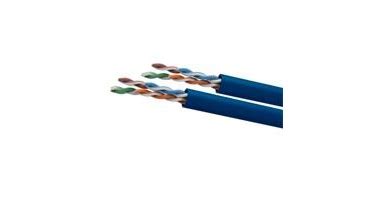 Bobina De Cable Wam Cat Utp Cca Awg Mts Color Azul Clipete Mx