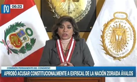 Zoraida Valos Se Aprob Acusar Constitucionalmente A Ex Fiscal De La