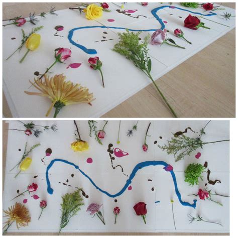 Reggio Emilia Inspired Provocation Paint With Flowers Flower