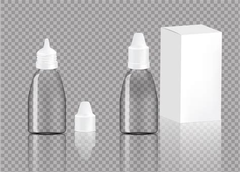 Premium Vector Mock Up Realistic Transparent Bottle