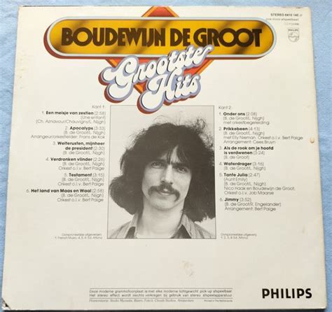 Boudewijn De Groot Grootste Hits 1978 LP Boudewijn De Groot