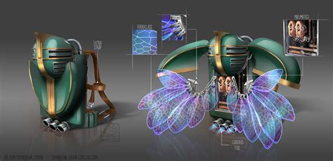 Concept-art: jetpack with mechanic wings (1) | Images :: Behance