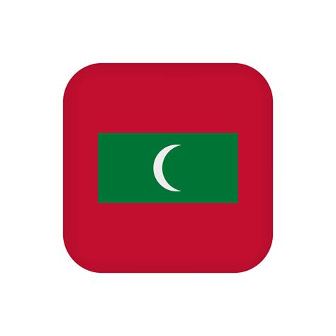 Maldives flag, official colors. Vector illustration. 10421320 Vector ...