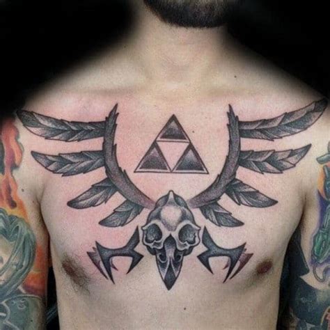 60 Triforce Tattoo Designs For Men - Legend Of Zelda Ink Ideas