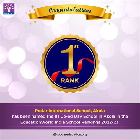 Congratulations To Podar International School Akola For Achieving This