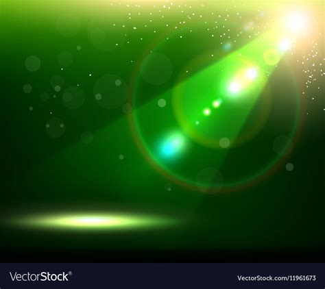 Green Spotlight Background