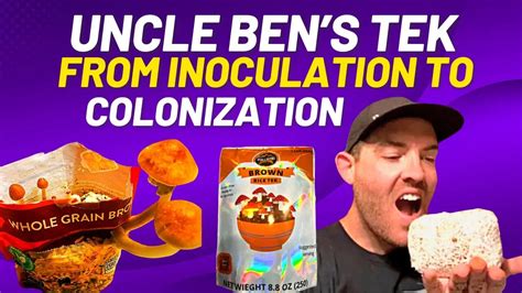 Mushrooms With Uncle Bens Tek Inoculation To Colonization Grow