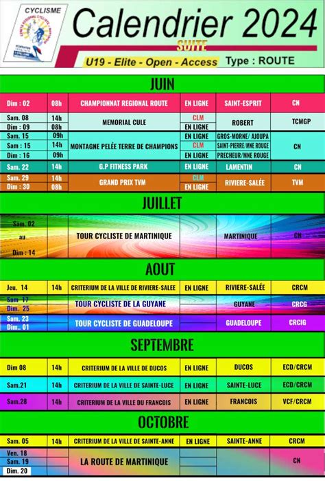 Calendrier Cycliste 2024 Trilbiche Info