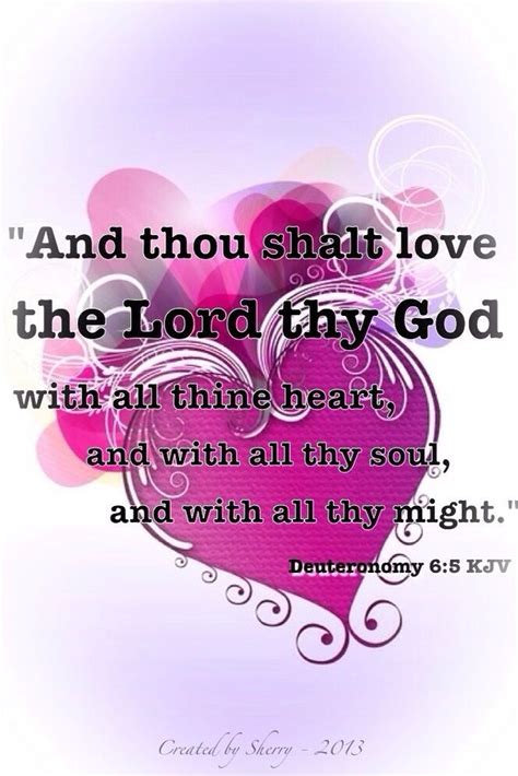 And Thou Shalt Love The Lord Thy God With All Thine Heart And With All