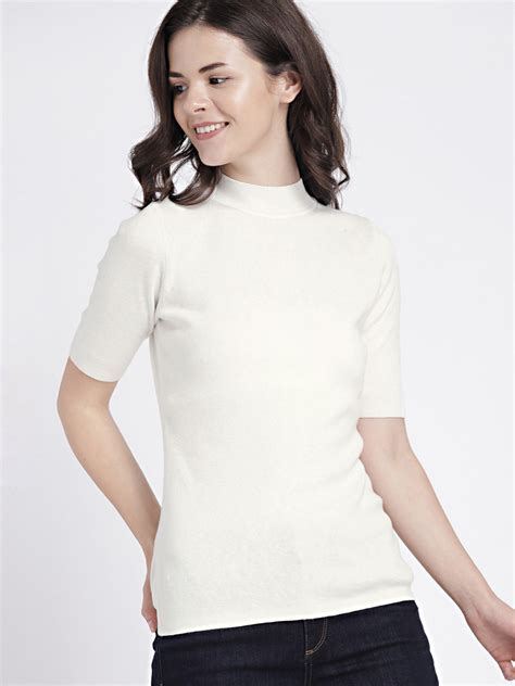 Buy Gap Womens Off White Short Sleeve Pullover Mockneck Sweater Sweaters For Women 7088577