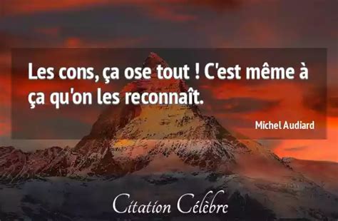 Citation Michel Audiard Cons Les Cons A Ose Tout C Est M Me A