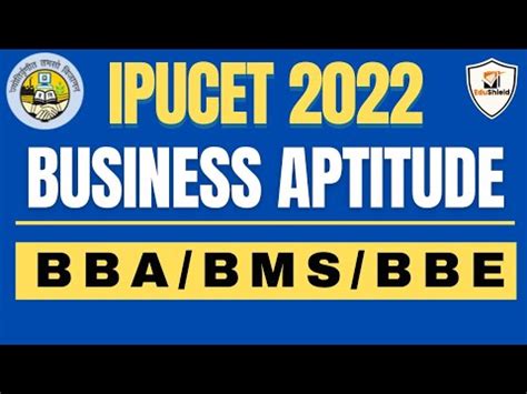 Business Aptitude Part Ug Entrance Exam Ipucet Dujat