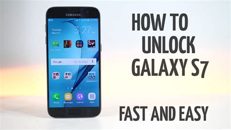 How To Unlock Samsung Galaxy S7 Any GSM Carrier YouTube